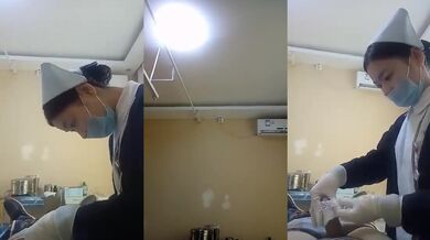 对白是亮点男科医院小护士给鸡巴剃毛包扎有感觉居然硬了听听小护士是怎么说的